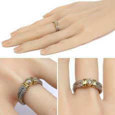 画像10: Pt900/K18ダイヤモンドリング D0.36 7.0g #16 (10)