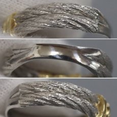 画像6: Pt900/K18ダイヤモンドリング D0.36 7.0g #16 (6)