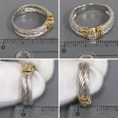 画像9: Pt900/K18ダイヤモンドリング D0.36 7.0g #16 (9)