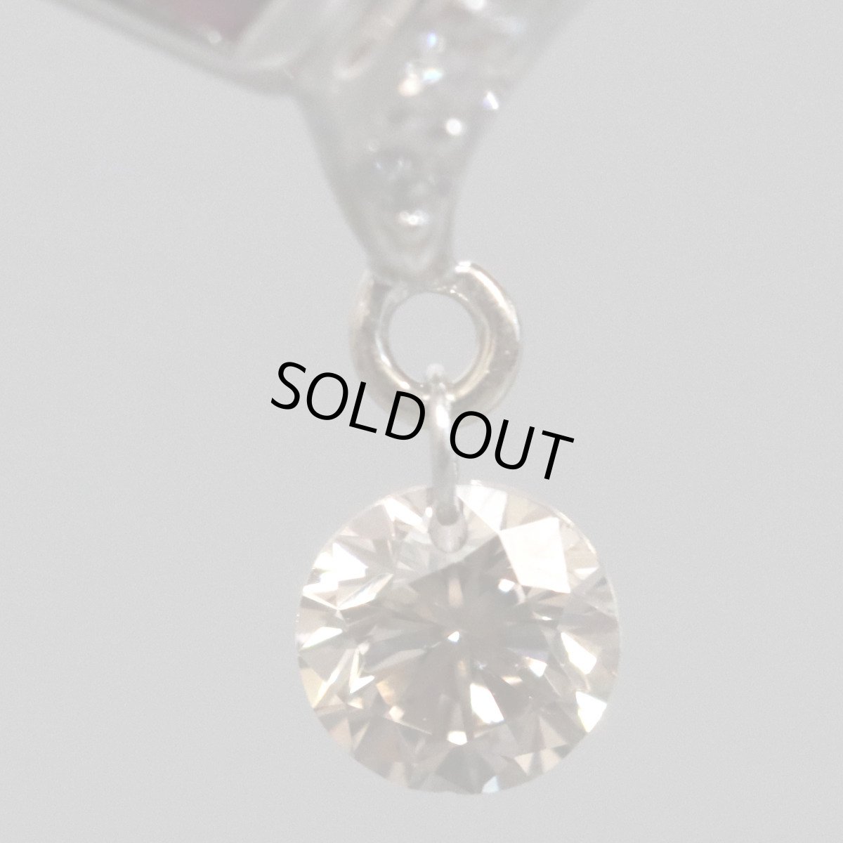 画像4: K18WG/Pt900ルビーダイヤモンドピアス R0.42×2 D0.17×2 3.2g (4)