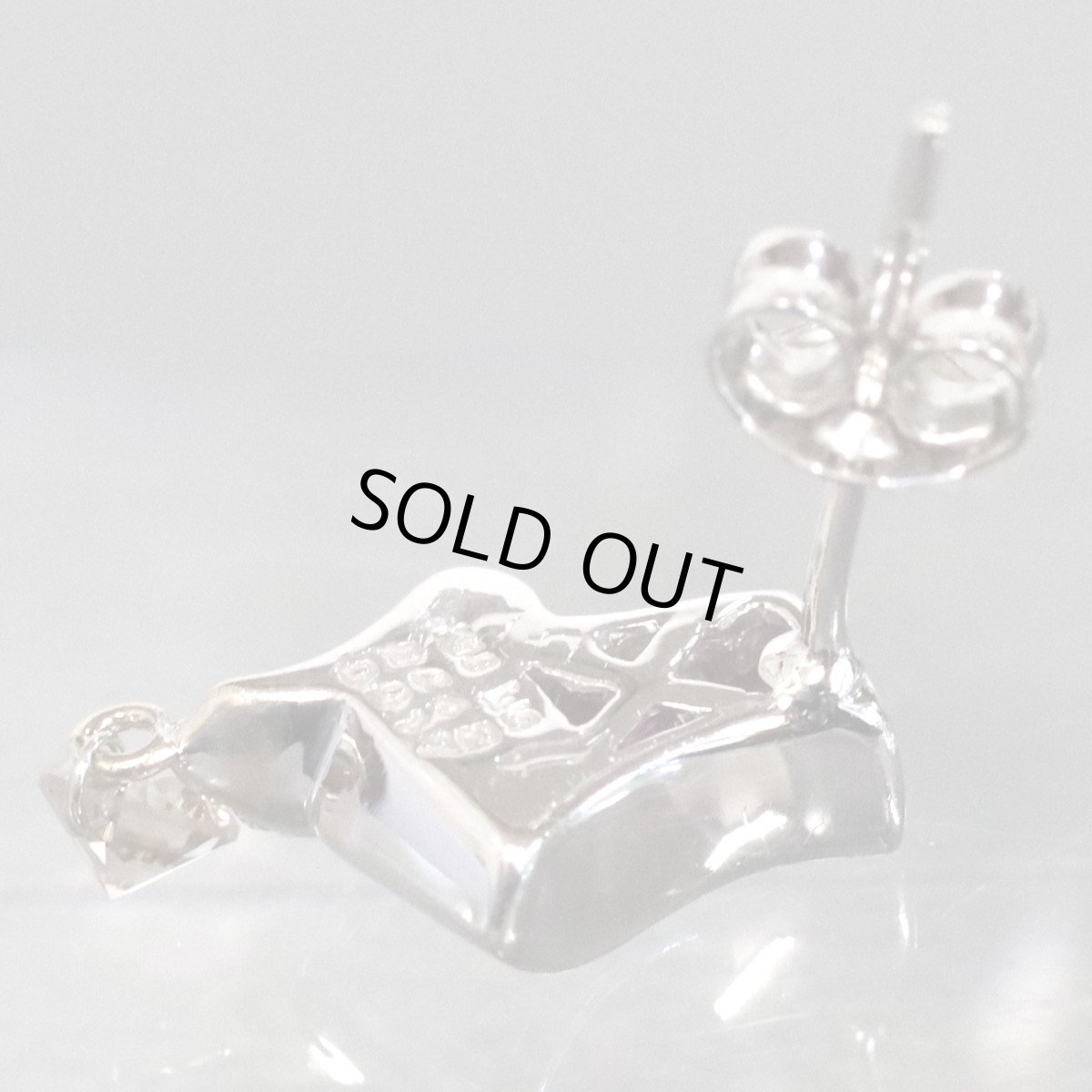 画像6: K18WG/Pt900ルビーダイヤモンドピアス R0.42×2 D0.17×2 3.2g (6)