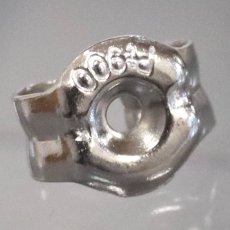 画像8: K18WG/Pt900ルビーダイヤモンドピアス R0.42×2 D0.17×2 3.2g (8)