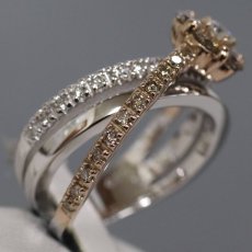 画像3: ポンテヴェキオ K18WG/PGダイヤモンドリング フラワーモチーフ D0.90 8.9g #11 (3)