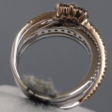 画像5: ポンテヴェキオ K18WG/PGダイヤモンドリング フラワーモチーフ D0.90 8.9g #11 (5)