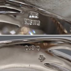 画像7: ポンテヴェキオ K18WG/PGダイヤモンドリング フラワーモチーフ D0.90 8.9g #11 (7)