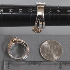 画像8: ポンテヴェキオ K18WG/PGダイヤモンドリング フラワーモチーフ D0.90 8.9g #11 (8)