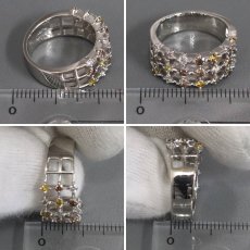 画像9: ミキモト Pt950マルチカラーダイヤモンドリング D0.74 9.6g #11 (9)