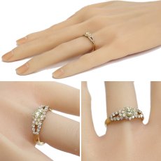 画像10: K18ダイヤモンドリング D0.30 D0.40 3.7g #15 (10)