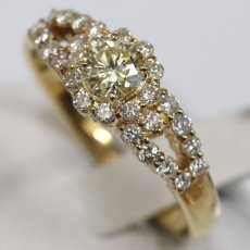 画像4: K18ダイヤモンドリング D0.30 D0.40 3.7g #15 (4)