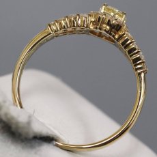 画像5: K18ダイヤモンドリング D0.30 D0.40 3.7g #15 (5)