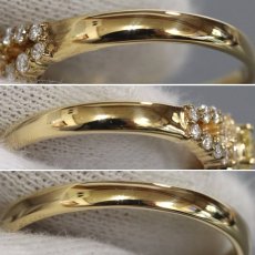 画像6: K18ダイヤモンドリング D0.30 D0.40 3.7g #15 (6)