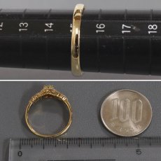 画像8: K18ダイヤモンドリング D0.30 D0.40 3.7g #15 (8)