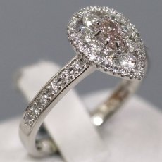 画像2: Pt900ピンクダイヤモンド/ダイヤモンドリング PD0.197 D0.48 4.2g #12 ソーティング (2)