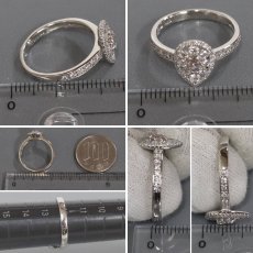 画像8: Pt900ピンクダイヤモンド/ダイヤモンドリング PD0.197 D0.48 4.2g #12 ソーティング (8)