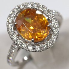 画像3: K18WGスファレライトダイヤモンドリング S3.46 D0.59 4.8g #12 ソーティング (3)