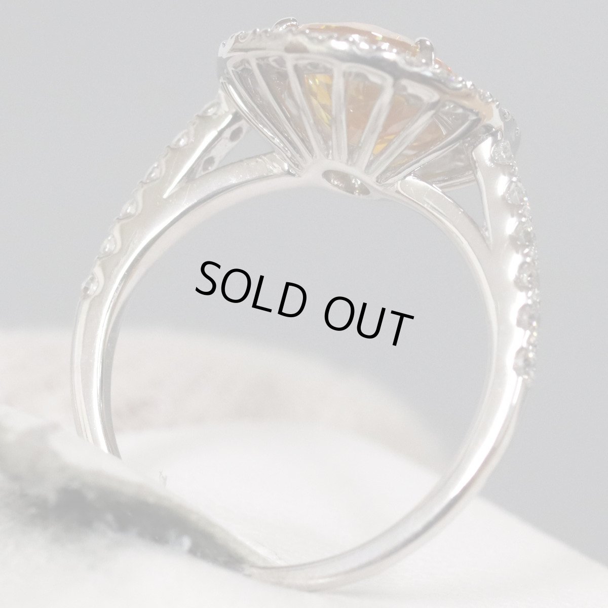 画像5: K18WGスファレライトダイヤモンドリング S3.46 D0.59 4.8g #12 ソーティング (5)