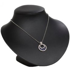 画像6: Pt900/850サファイアダイヤモンドペンダント S0.68 D1.00 13.8g 40cm (6)