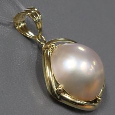画像3: K18マベパールペンダントトップ 4.4g (3)