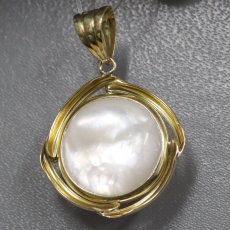 画像4: K18マベパールペンダントトップ 4.4g (4)