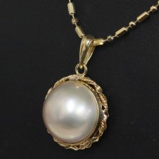 画像7: K18マベパールペンダントトップ 2.6g (7)