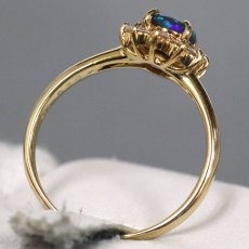 画像6: K18オパールダイヤモンドリング O0.45 D0.28 3.1g #14 (6)