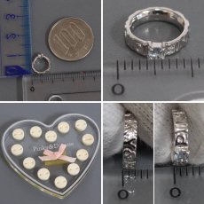 画像9: ピンキー&ダイアン 750WGベビーリングセット 総計7.1g (9)