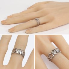 画像10: ピンキー&ダイアン 750WGリング ハートモチーフ 5.2g #9 (10)