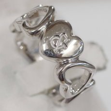 画像4: ピンキー&ダイアン 750WGリング ハートモチーフ 5.2g #9 (4)