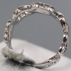 画像5: ピンキー&ダイアン 750WGリング ハートモチーフ 5.2g #9 (5)