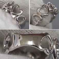 画像6: ピンキー&ダイアン 750WGリング ハートモチーフ 5.2g #9 (6)