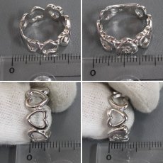 画像9: ピンキー&ダイアン 750WGリング ハートモチーフ 5.2g #9 (9)