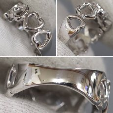 画像6: ピンキー&ダイアン 750WGダイヤモンドリング ハートモチーフ D0.07 5.2g #12 (6)