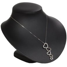 画像6: 750/K18WGダイヤモンドペンダント ハートモチーフ D0.35 5.7g AJ付45cm (6)