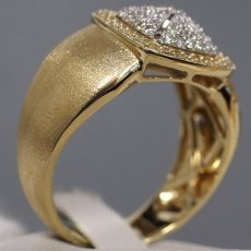 画像3: ジーエスティーヴィー K18YG/WGダイヤモンドリング D0.45 8.7g #20 (3)