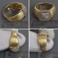 画像9: ジーエスティーヴィー K18YG/WGダイヤモンドリング D0.45 8.7g #20 (9)