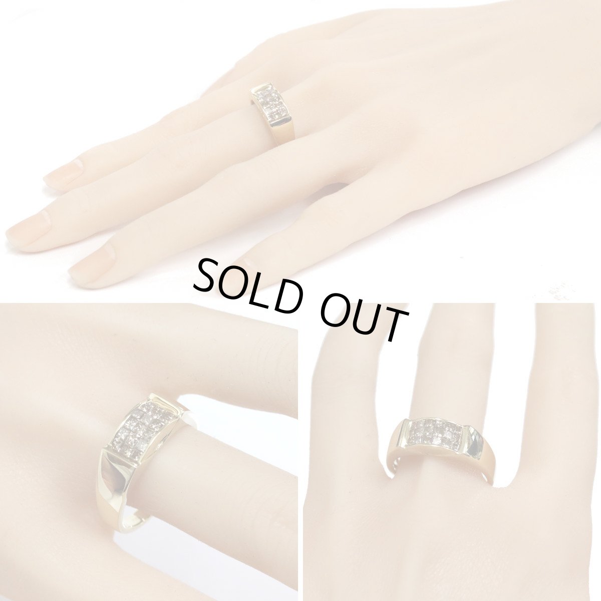 画像10: K18ダイヤモンドリング D0.94 8.3g #25 (10)