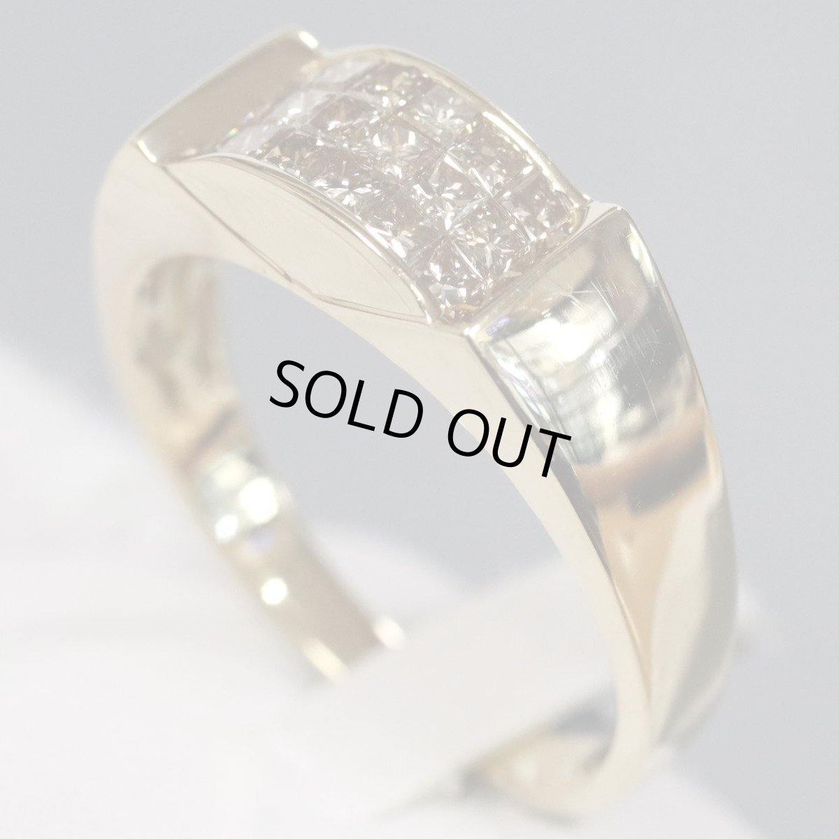 画像2: K18ダイヤモンドリング D0.94 8.3g #25 (2)