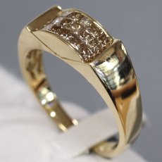 画像2: K18ダイヤモンドリング D0.94 8.3g #25 (2)