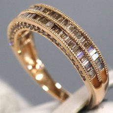 画像2: K18PGダイヤモンドリング D0.79 4.2g #12.5 (2)