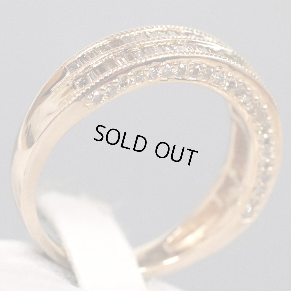 画像3: K18PGダイヤモンドリング D0.79 4.2g #12.5 (3)