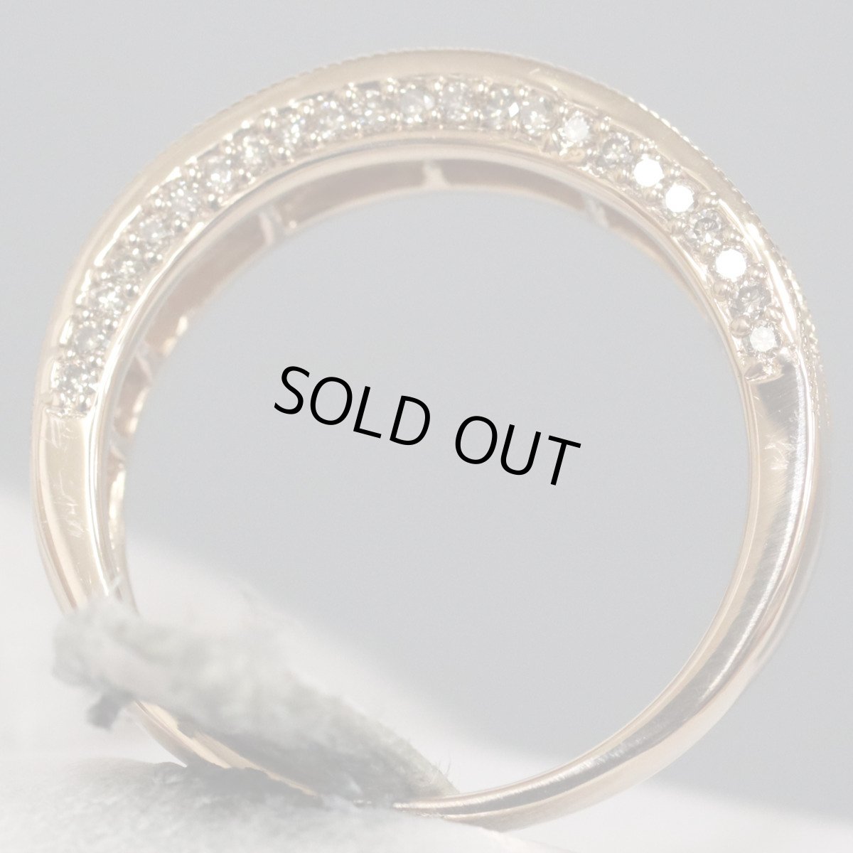 画像5: K18PGダイヤモンドリング D0.79 4.2g #12.5 (5)