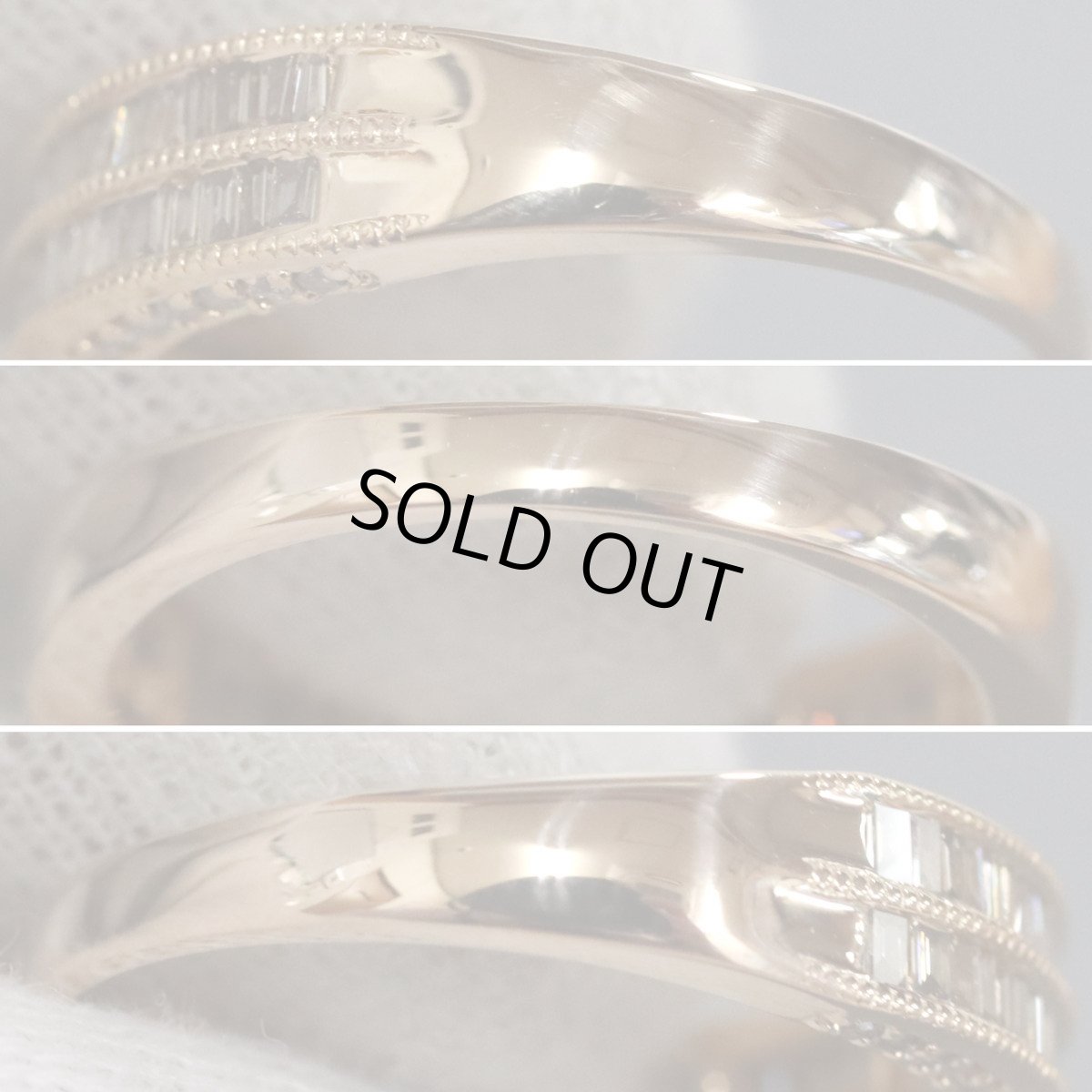 画像6: K18PGダイヤモンドリング D0.79 4.2g #12.5 (6)