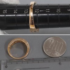 画像8: K18PGダイヤモンドリング D0.79 4.2g #12.5 (8)