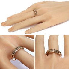 画像10: K18PGダイヤモンドリング D0.79 4.8g #25 (10)