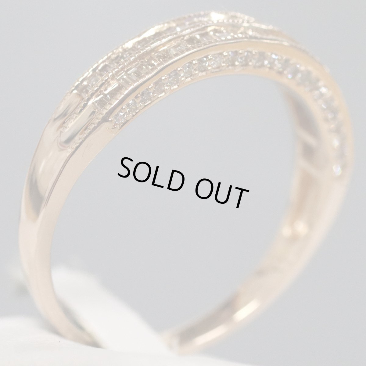 画像3: K18PGダイヤモンドリング D0.79 4.8g #25 (3)