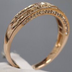 画像3: K18PGダイヤモンドリング D0.79 4.8g #25 (3)