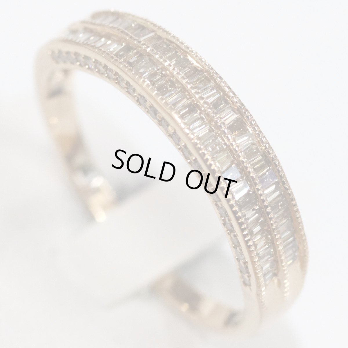 画像4: K18PGダイヤモンドリング D0.79 4.8g #25 (4)