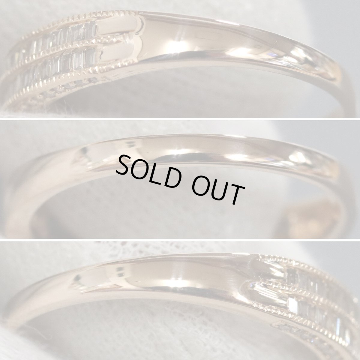 画像6: K18PGダイヤモンドリング D0.79 4.8g #25 (6)