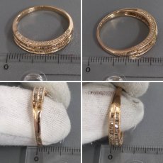 画像9: K18PGダイヤモンドリング D0.79 4.8g #25 (9)