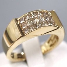 画像1: K18ダイヤモンドリング D0.94 8.3g #12.5 (1)